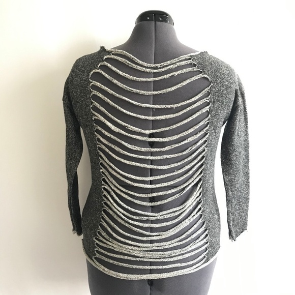 Trendy Trends Gray Long Sleeve Graphic Sweat Shirt - Picture 4 of 6